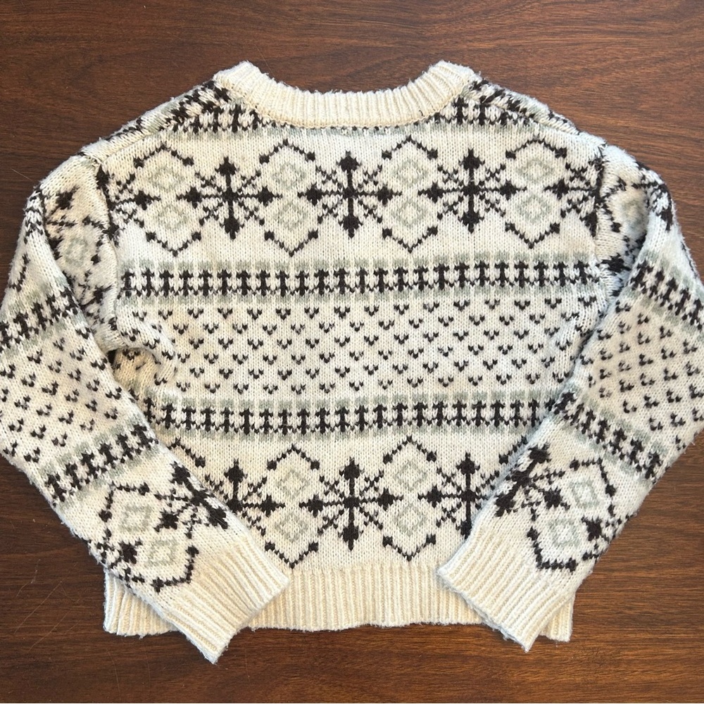 Freshman Cream and Black Knit Cardigan - Picture 3 of 3